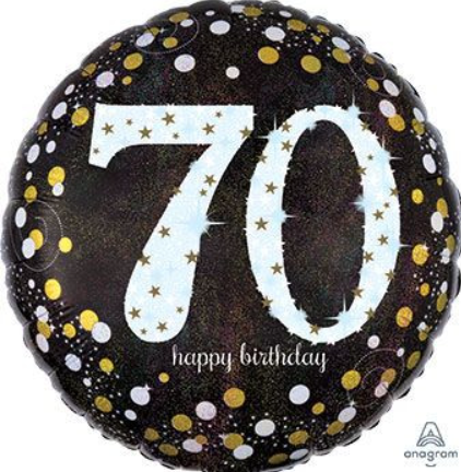 18 inch 70th Birthday Round Balloon