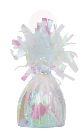 BLLN WT W/GARLAND-IRIDESC