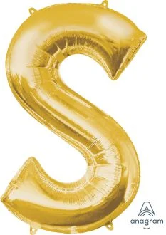 40IN. GOLD LETTER "S"