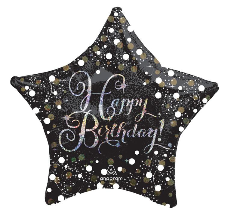Sparkling Birthday Star Jumbo