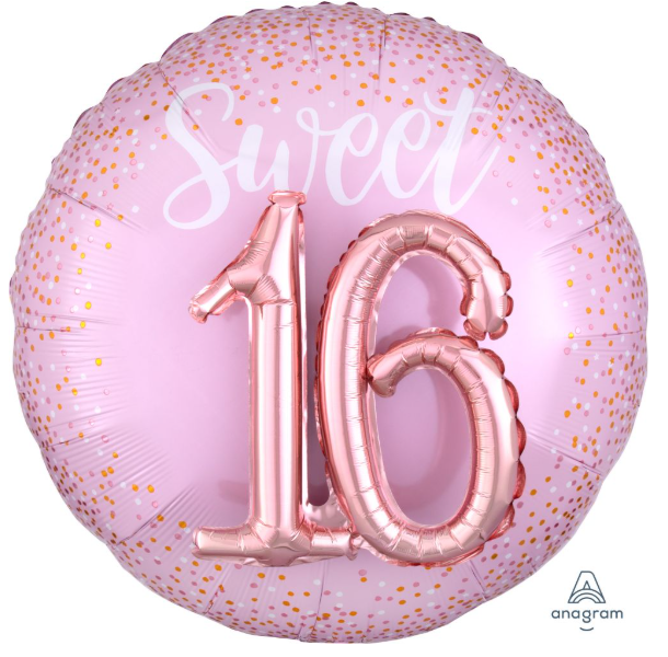 Blush Sweet 16 3D Balloon